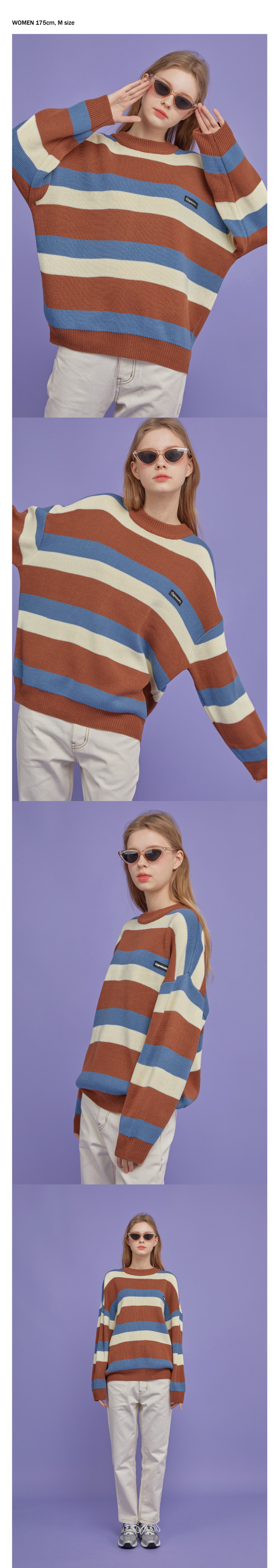 WAPPEN LOGO MIX SWEATER - 3 COLORS BLUE