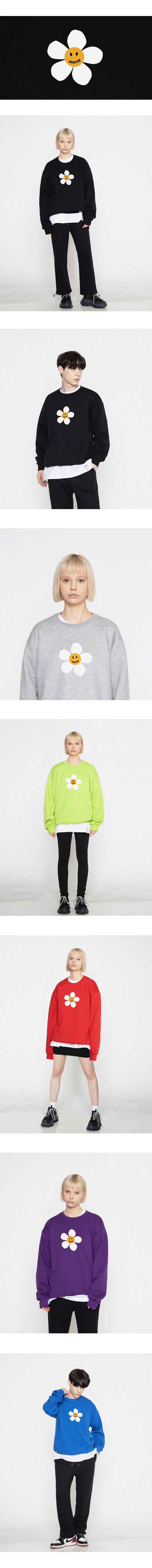 [GRAVER]★BIG FLOWER DOT SWEATSHIRT MUSINSA | GRAVER [UNISEX] BIG FLOWER DOT WHITE CLIP