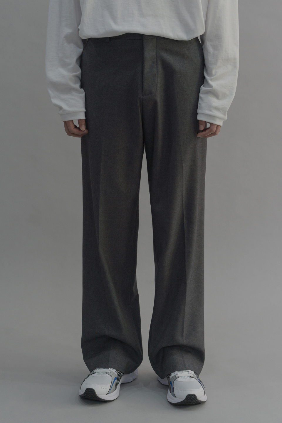 하이파이펑크(HIFIFNK) Standard Wide Trousers_Grey - 45,000 | 무 