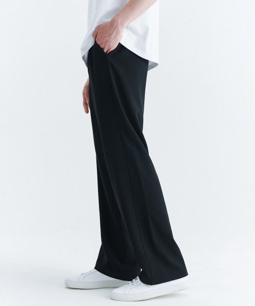 unisex semi wide banding slacks winter