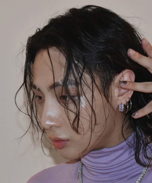 crystal glasS MINI earring