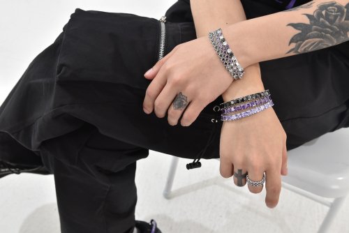square cubic train bracelet