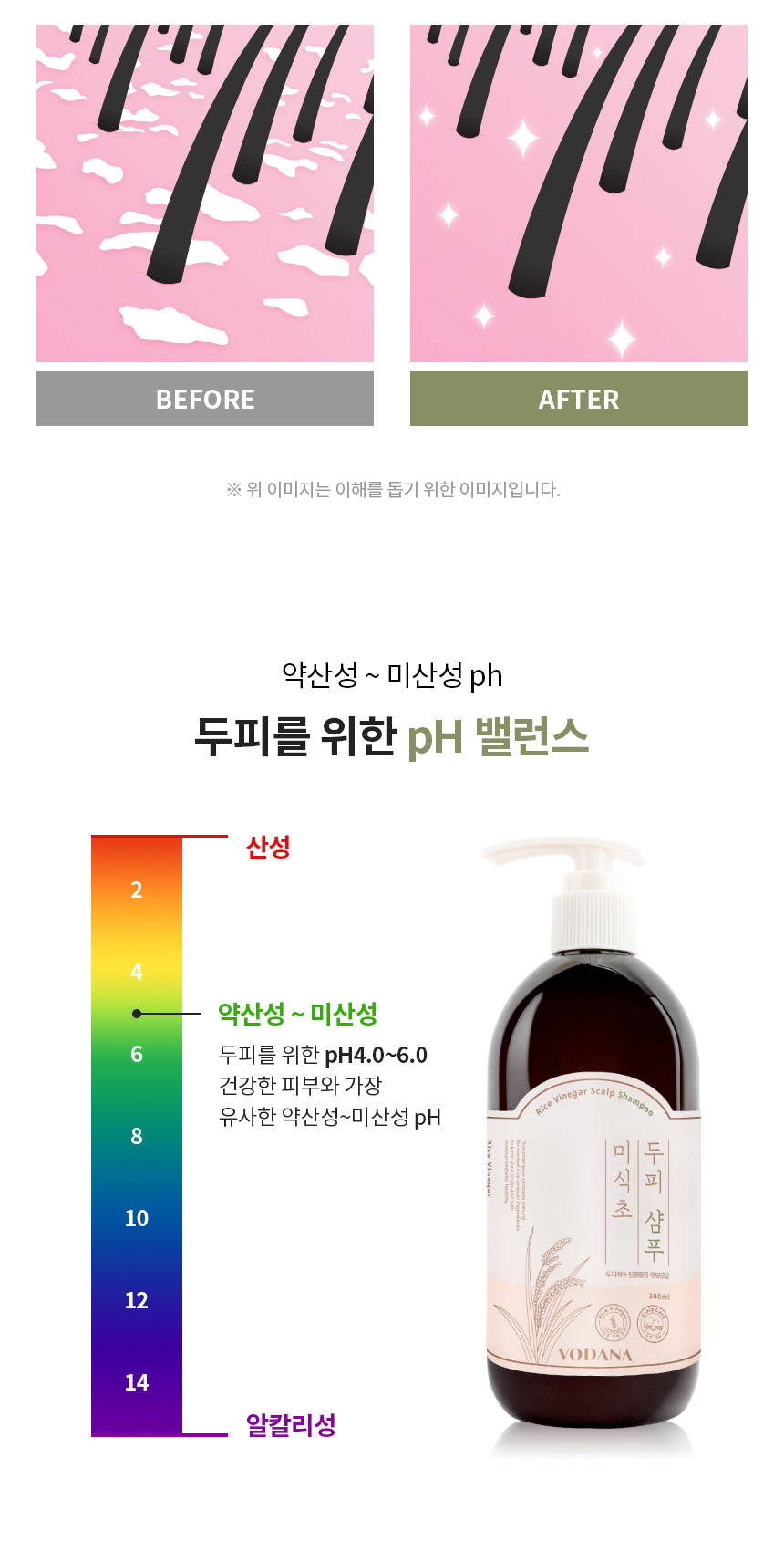 보다나(VODANA) 미식초 두피 샴푸 390ml - 10,900 | 무신사 스토어