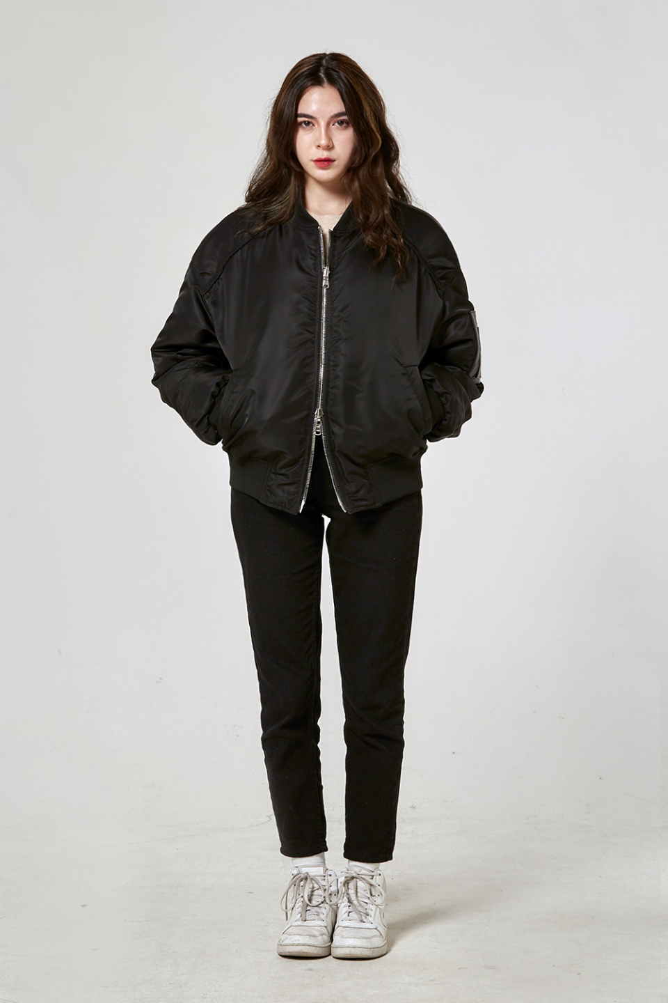 리버시블 Ma-1 (블랙/카키) 상세 이미지 16