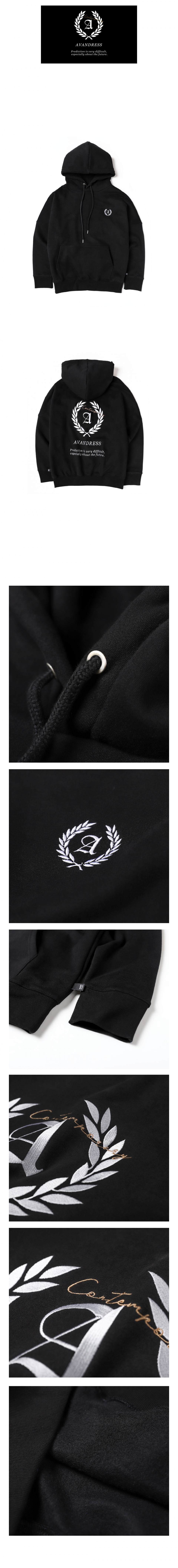 어반드레스(AVANDRESS) UNISEX LAUREL OVERSIZED HOODIE