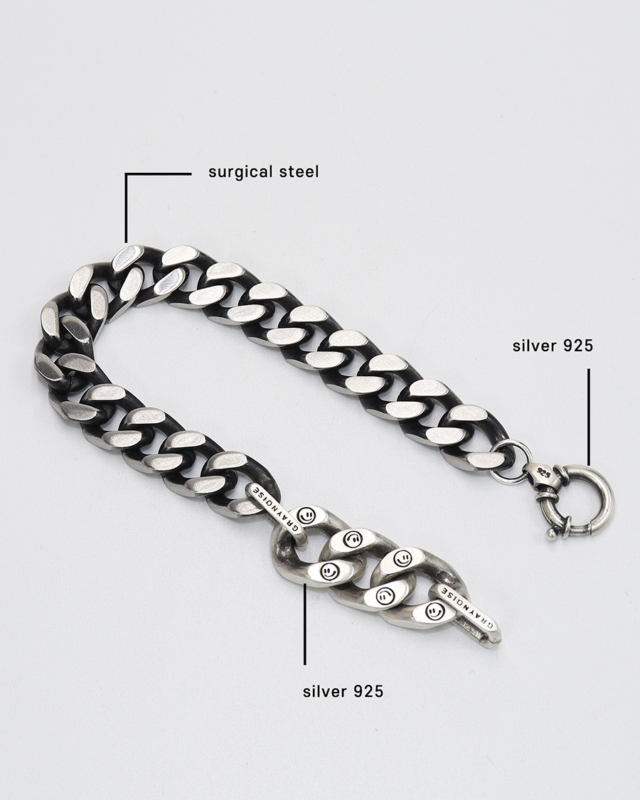 그레이노이즈(GRAYNOISE) 3 smile chain (L)