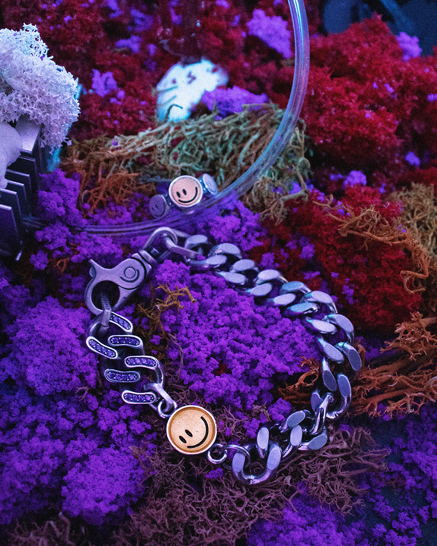 그레이노이즈(GRAYNOISE) smile cubic chain (925 silver)