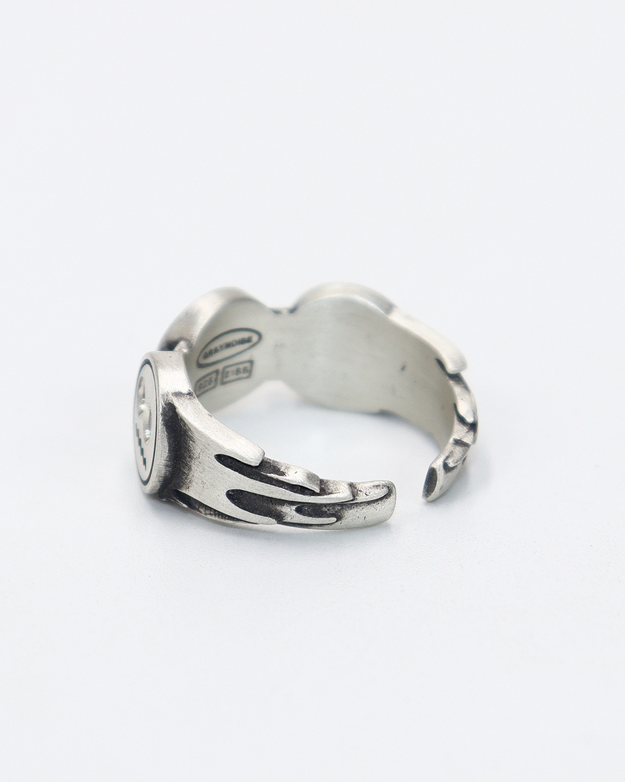 그레이노이즈(GRAYNOISE) 3 smile ring 2 (925 silver)