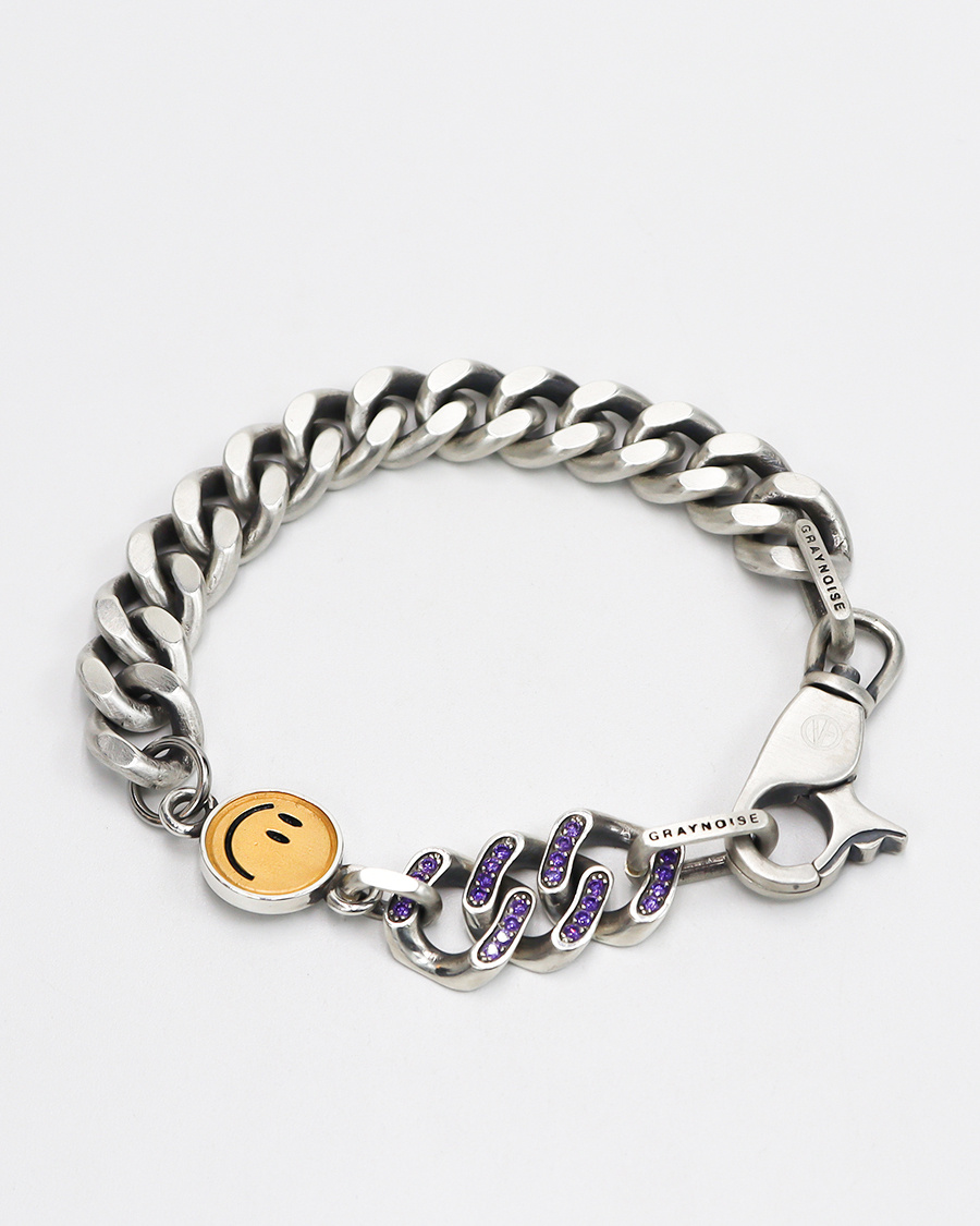 그레이노이즈(GRAYNOISE) smile cubic chain (925 silver)