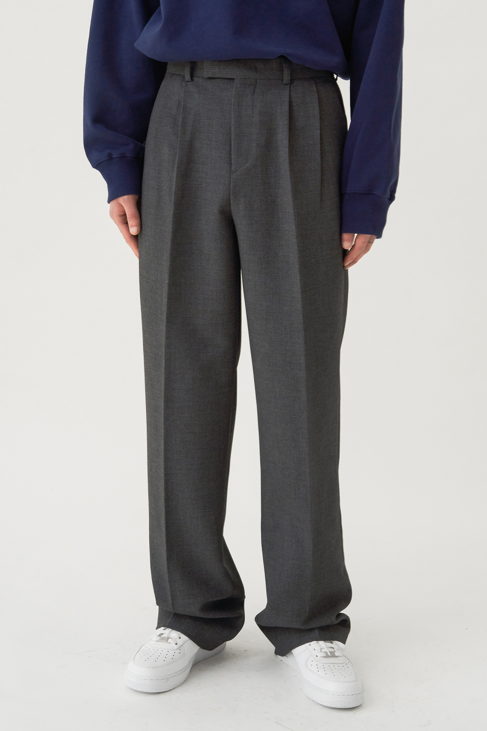 하이파이펑크(HIFIFNK) Pintuck Wide Trousers_Grey - 64,000 | 무신사 