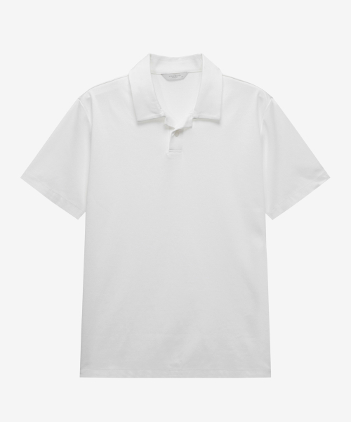 [SUPIMA]Collar T-shirt. - 6color