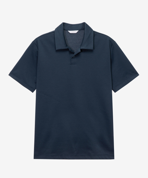 [SUPIMA]Collar T-shirt. - 6color