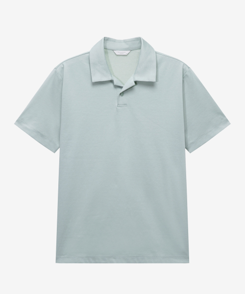 [SUPIMA]Collar T-shirt. - 6color