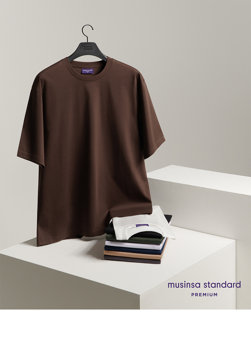 ★MUSINSA STANDARD★ Relaxed Cotton Tencel Pigment Shirt Nav MUSINSA | MUSINSA STANDARD Big Brush Relaxed Short Sleeve