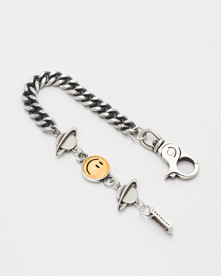 그레이노이즈(GRAYNOISE) smile spaceship chain (gold)(925 silver)