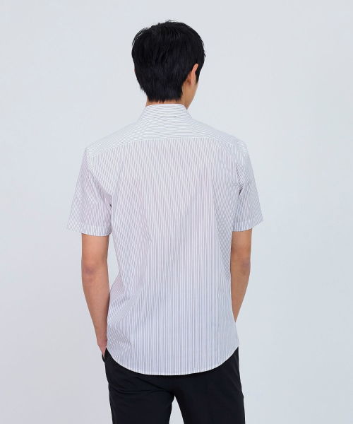 [SET][Easy Care] Spandex Dress Short Sleeve Shirt - 10color