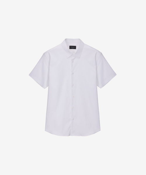 [SET][Easy Care] Spandex Dress Short Sleeve Shirt - 10color