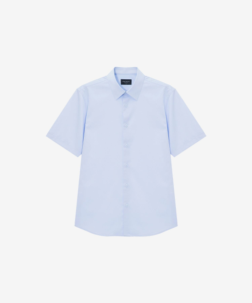 [SET][Easy Care] Spandex Dress Short Sleeve Shirt - 10color
