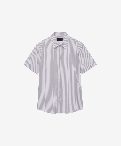 [SET][Easy Care] Spandex Dress Short Sleeve Shirt - 10color