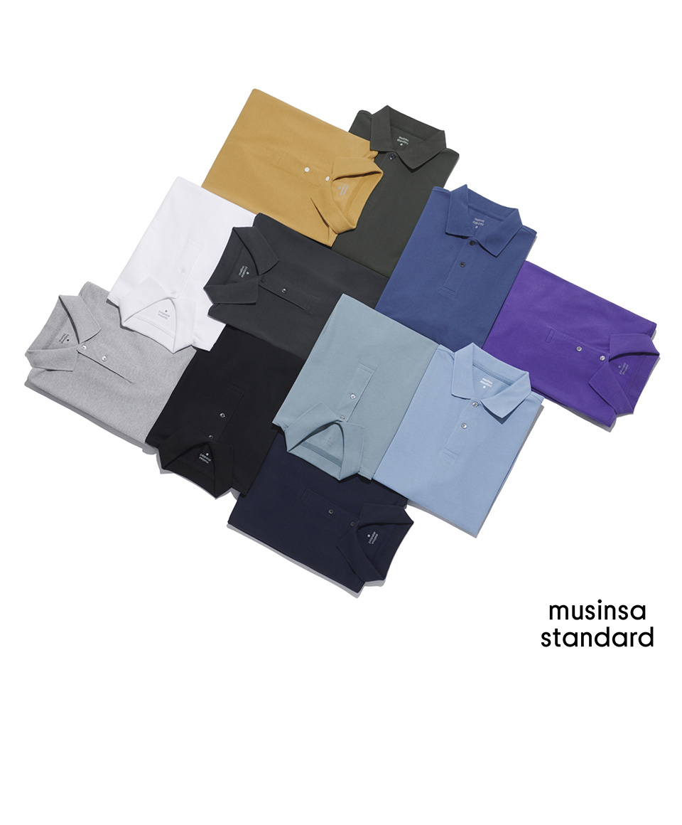 MUSINSA公式 | MUSINSA STANDARD RELAXED FIT PIQUE POLO SHIRT