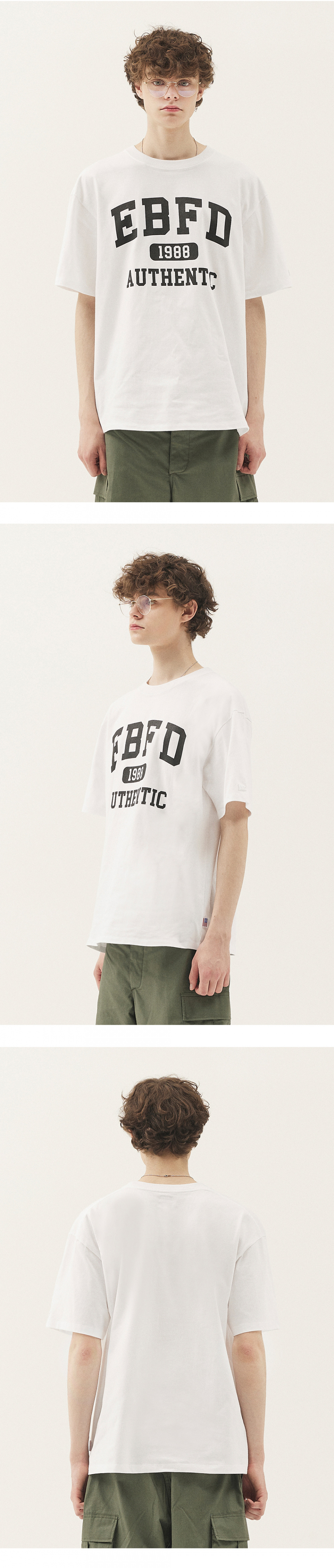이벳필드(EBBETSFIELD) EBFD 어센틱 반팔 티셔츠  민트