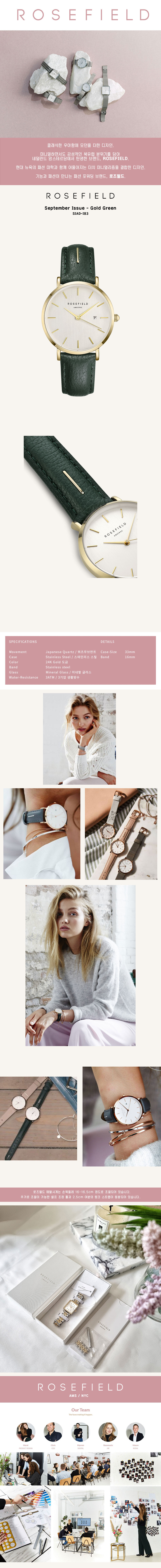로즈필드(ROSEFIELD) September Issue - Gold Green
