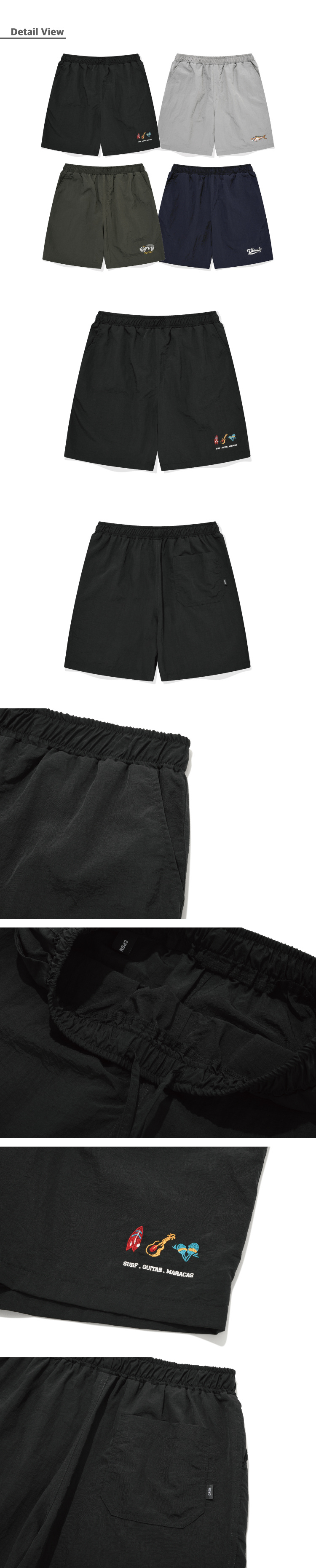 FLORIDA NYLON PANTS - 4 COLORS BLACK