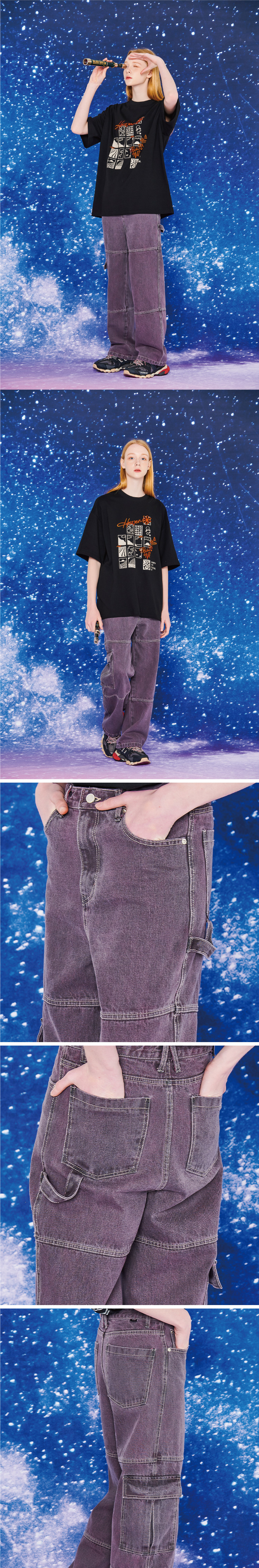 CARPENTER CARGO PANTS - 3 COLORS PURPLE