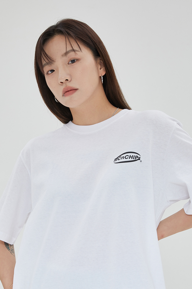 맥앤칩스(MCNCHIPS) OG LINE-M LOGO T-shirt [white] - 39,000 | 무 