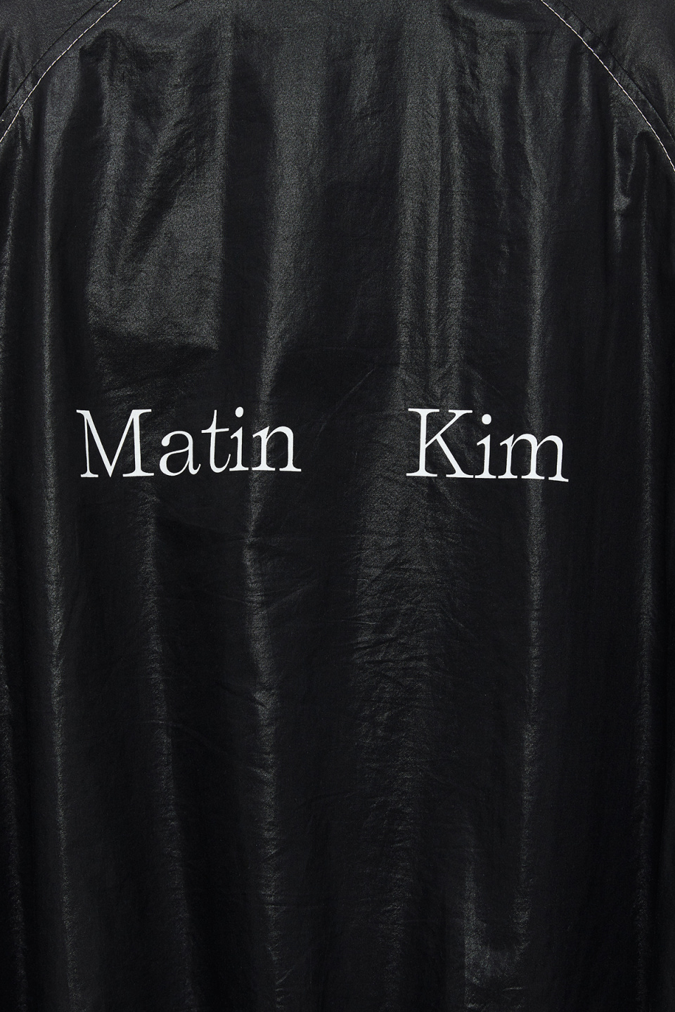 ジャケット・アウター MatinKim LOGO COATING JUMPER IN BLACK MATIN KIM LOGO COATING JUMPER IN BLACK - MATINKIM
