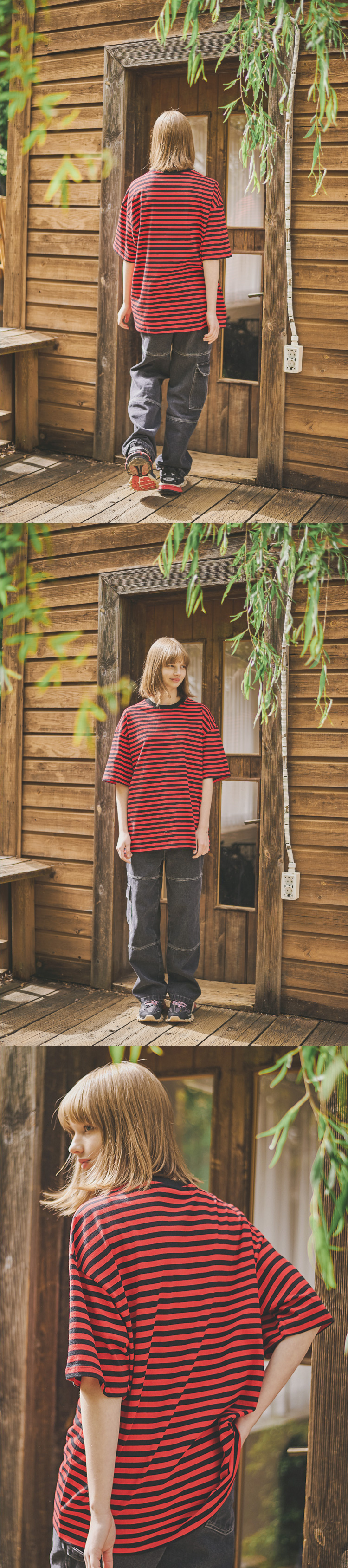 OVERFIT SHORT SLEEVE TEE - 2 COLORS RED