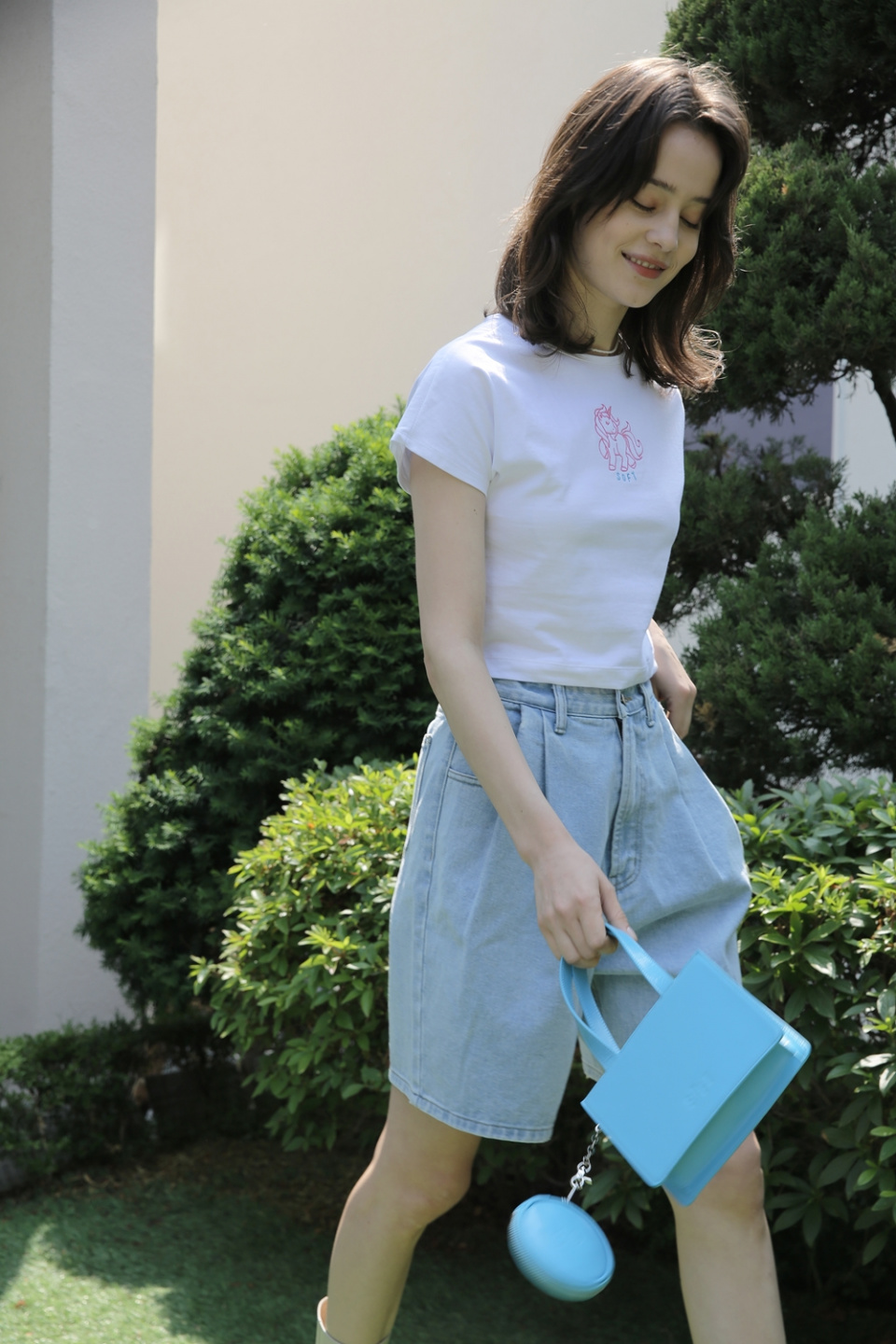 【SOFT SEOUL】 JELLY BEAN SQUARE BAG [7 COLORS] MUSINSA | SOFTSEOUL Jelly Bean Square Bag [Blue]