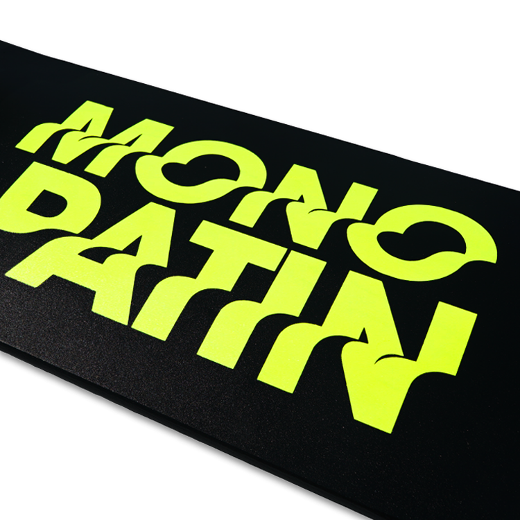 모노파틴(MONOPATIN) flag logo skateboard - neon yellow