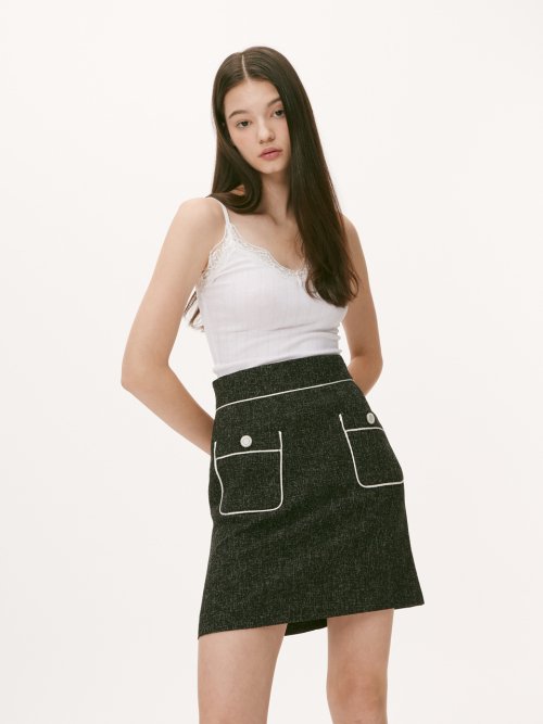 JEN TWEED SK [BLACK]