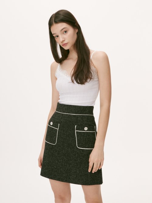 JEN TWEED SK [BLACK]