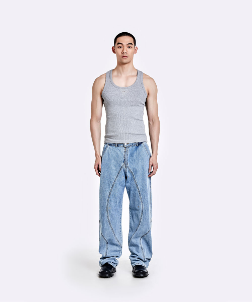 Tunnel Lining trouser (Denim) - Light Blue