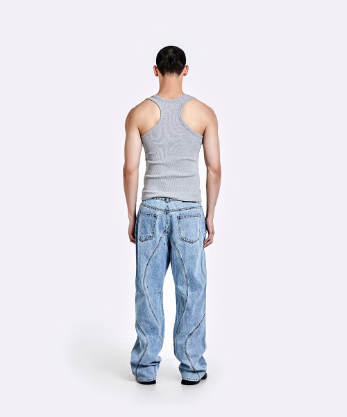Tunnel Lining trouser (Denim) - Light Blue