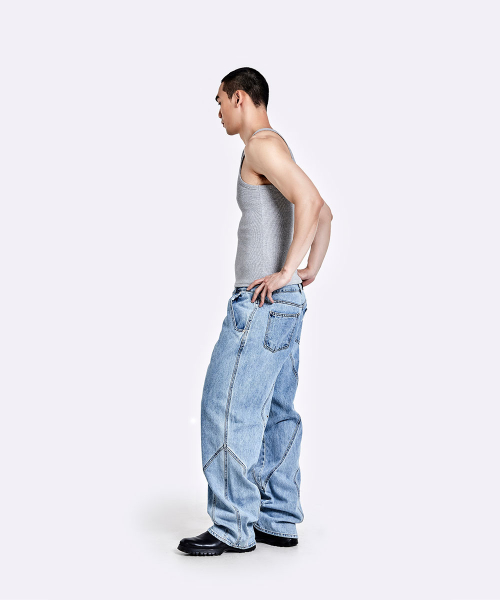 Tunnel Lining trouser (Denim) - Light Blue