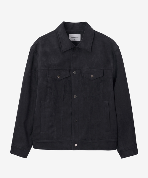 [ON]Suede Semi-Overfit Trucker - 2color