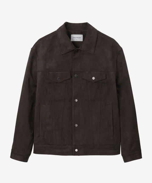 [ON]Suede Semi-Overfit Trucker - 2color