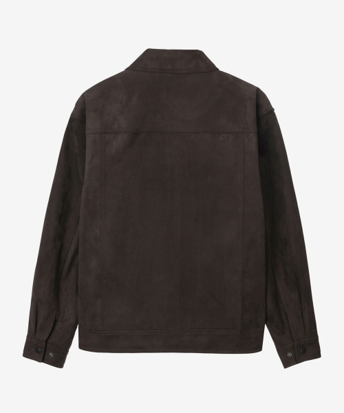 [ON]Suede Semi-Overfit Trucker - 2color