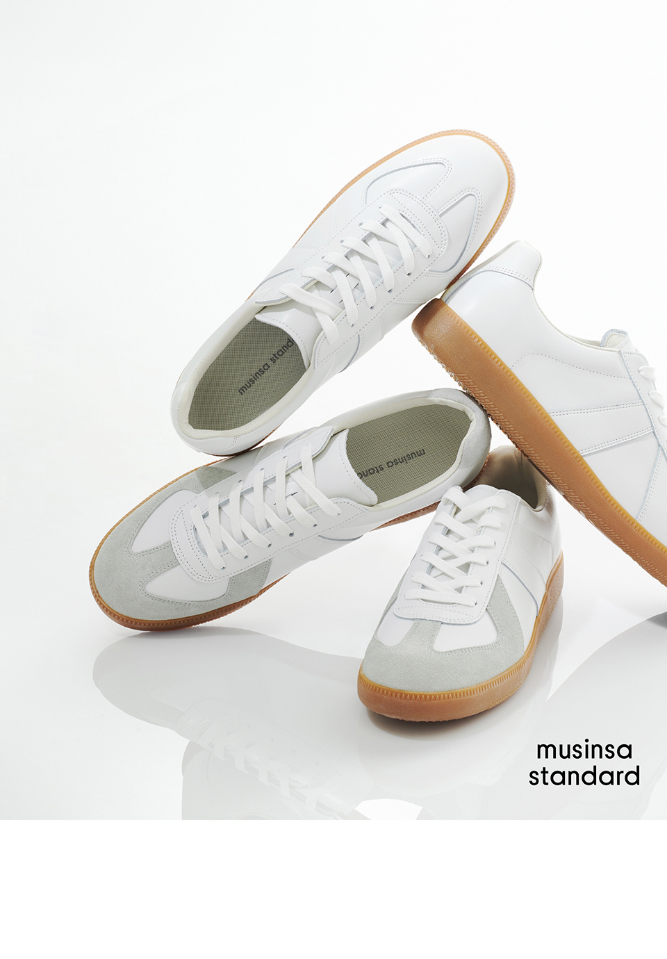 MUSINSA | MUSINSA STANDARD German sneakers [off-white]