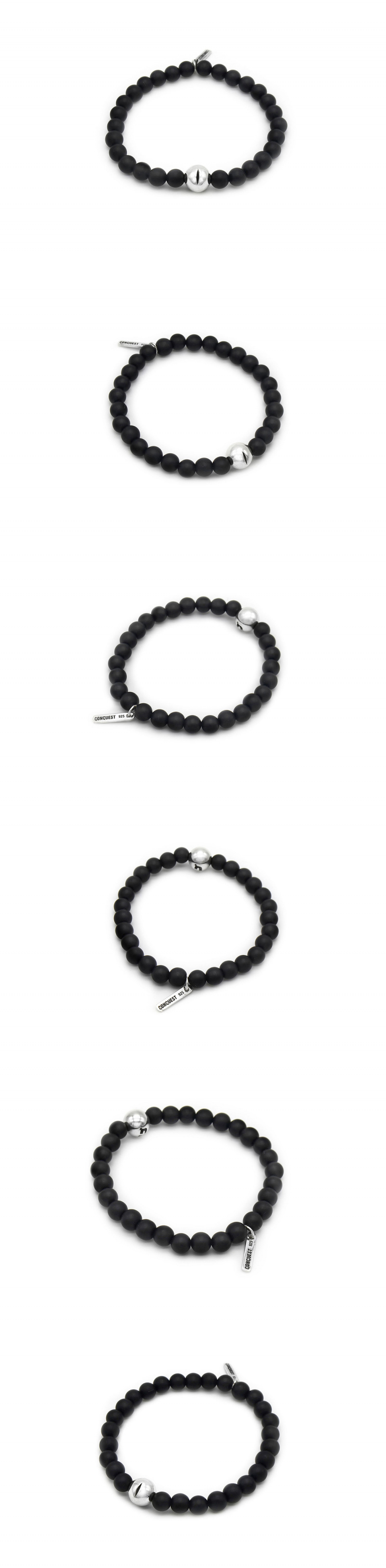 MUSINSA | ODDCOLLET [SILVER925]Eye with onyx(small)