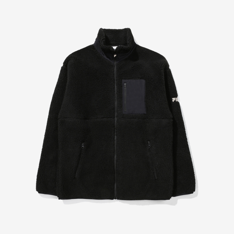 우븐 포켓 보아 자켓 (FE2JKD6103XBLK) 상세 이미지 2
