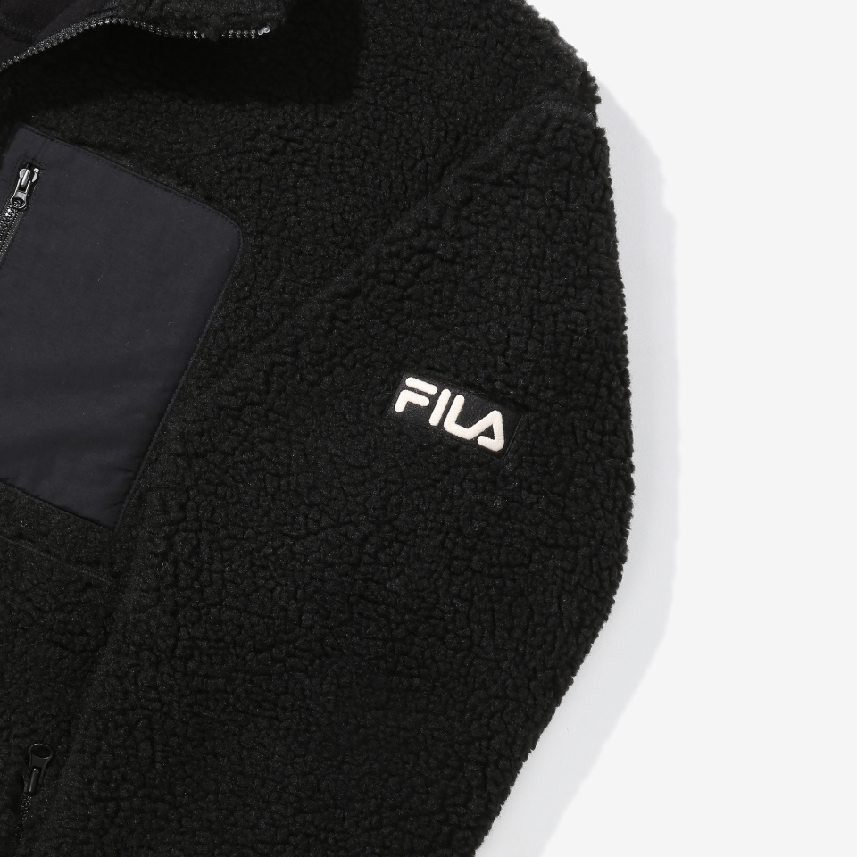 우븐 포켓 보아 자켓 (FE2JKD6103XBLK) 상세 이미지 5