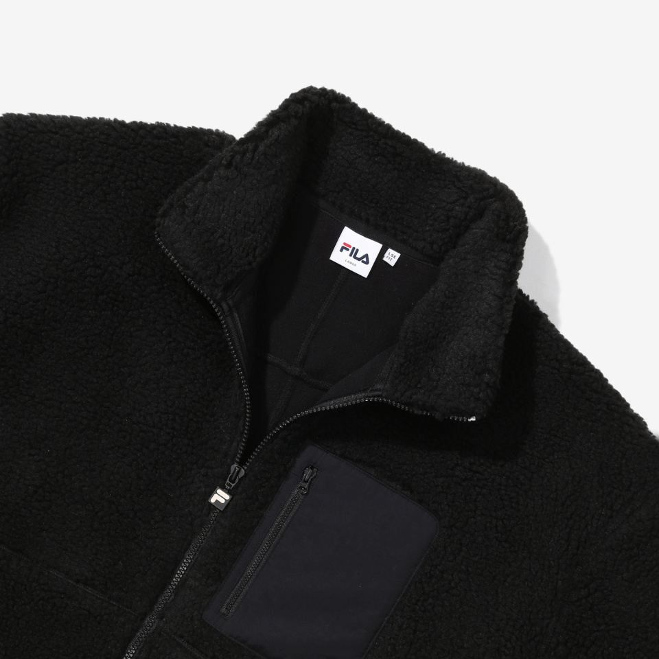 우븐 포켓 보아 자켓 (FE2JKD6103XBLK) 상세 이미지 6