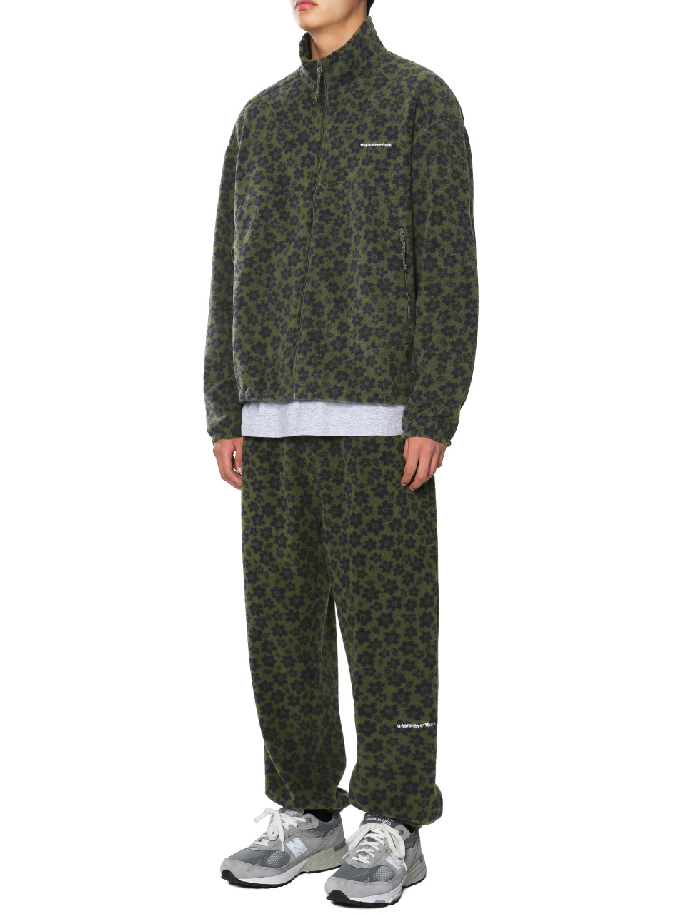 T Fleece Jacket Olive 상세 이미지 10