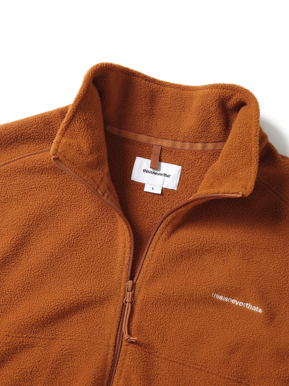T Fleece Jacket Orange 상세 이미지 3