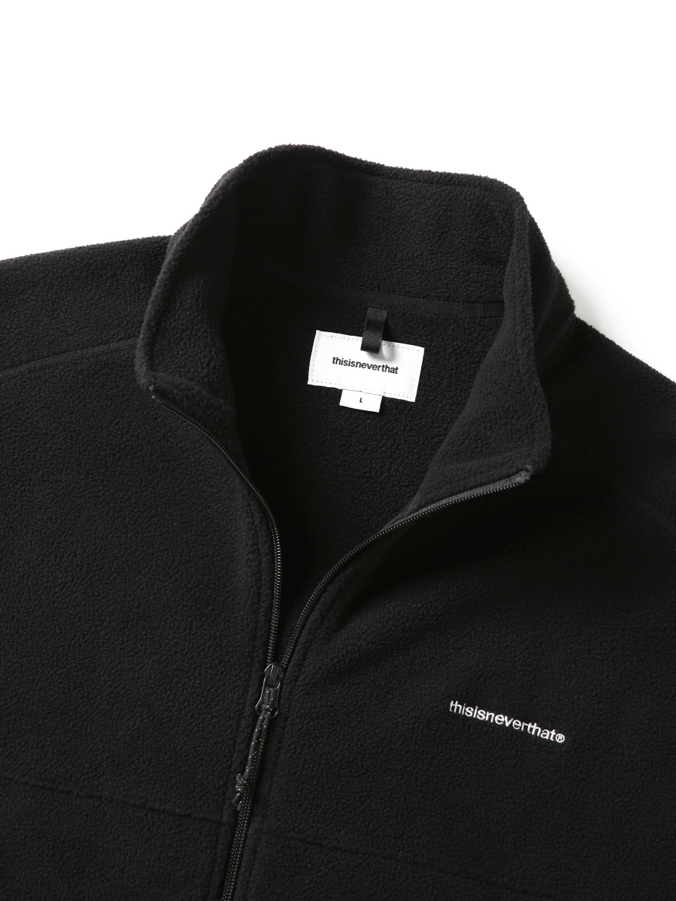 T Fleece Jacket Black 상세 이미지 3