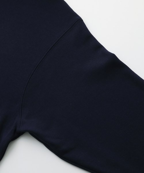 B Patch College Hoodie Navy